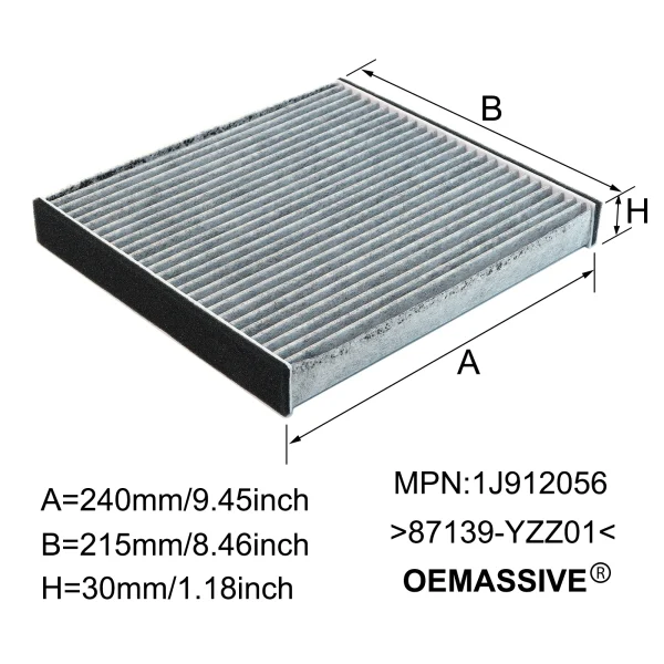 Filtro Antipolline per Auto Lexus LS430 SC430 GS430 GS300 e Toyota Verossa – Ricambio 87139-YZZ01 88508-22050