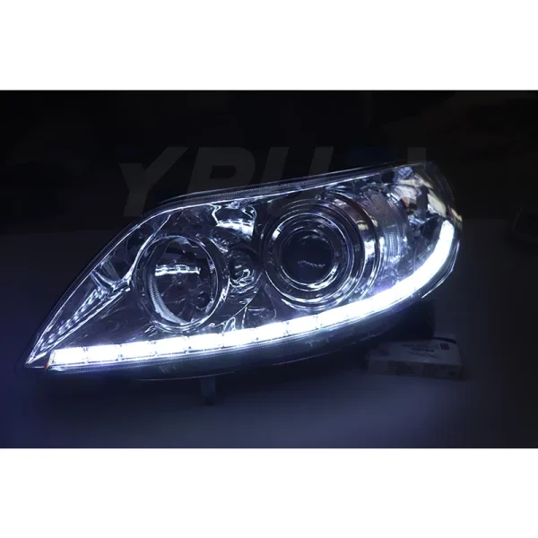 2 Pezzi Striscia LED Flessibile DRL Cristallo Luci diurne Indicatori di Direzione Auto 16 LED Bianco/Amber