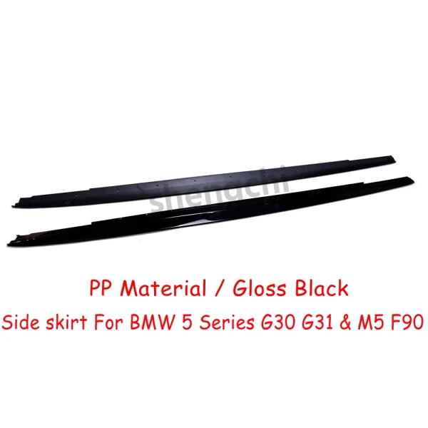 Side Skirt G30 M Performance Gloss Black per BMW 5 Series G31 M5 F90 – Estensioni Paraurti M Sport