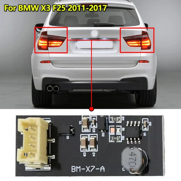 Placca LED Posteriore Plug And Play per Fari BMW X3 F25 (2011-2017) – Sostituzione Facile e Veloce