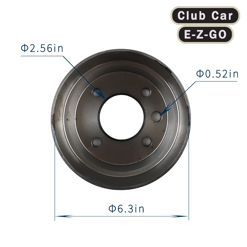 Freno Posteriore a Tamburo per Golf Cart Club Car DS 1981-1994 e EZGO TXT – OEM 1011137 17082-G1