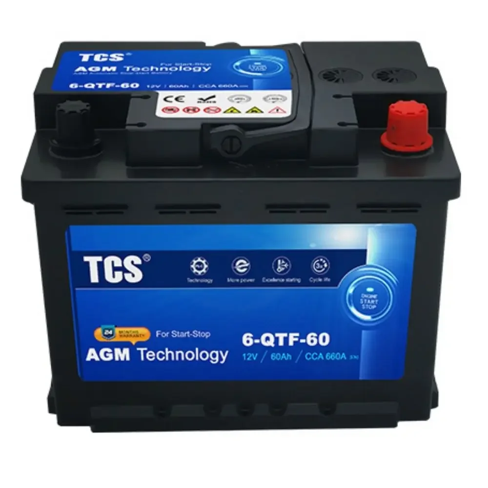 Batteria AGM 60Ah 6-Qtf-60 per Taxis – Attrezzatura Industriale Heavy Duty Start Stop