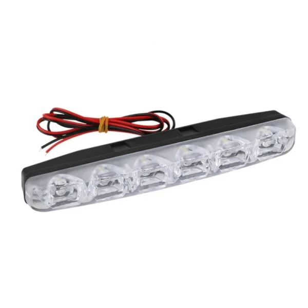 Faro Antifog 12V 6LED Bianco Luminoso Impermeabile per Auto – Luce diurna Duratura