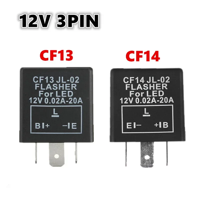 Relè Elettronico Universale 3 Pin CF13 CF14 JL-02 per Risolvere il Problema di Hyper Flash dei Indicatori LED 12V DC