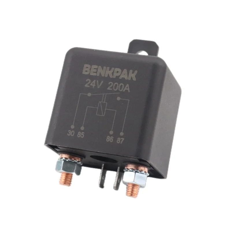 Relè di Avviamento BenkPak 200A 12V/24V – Relè Heavy Duty per Auto, Affidabile e Potente