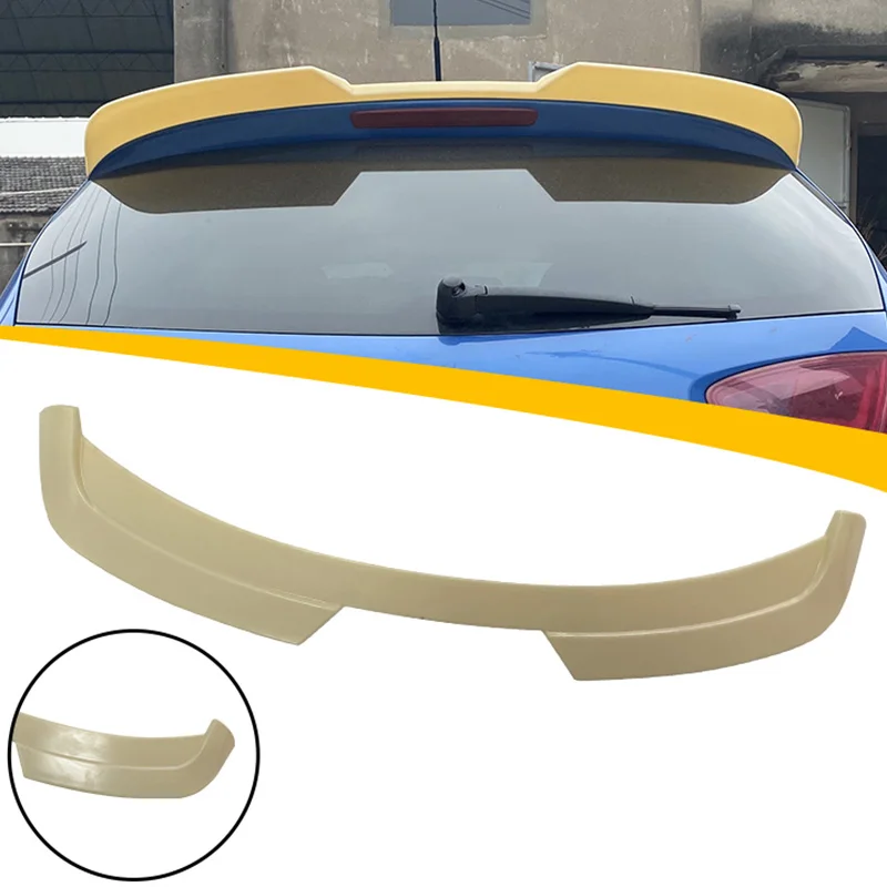 Spoiler in Fibra di Carbonio Lucido Nero per SEAT LEON MK2 (2009-2012) – Modifica ABS Senza Fori