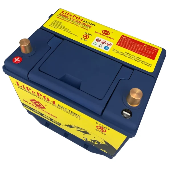 Batteria Auto 12V 40AH 65D23L/R LiFePO4 – 1200CCA, Potente e Affidabile!