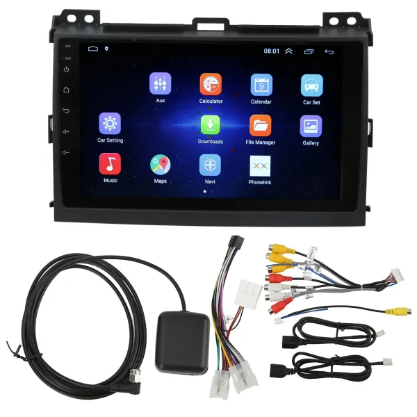 Autoradio Touchscreen Multimediale con GPS per Toyota Land Cruiser Prado 120 (2004-2009) – Sostituzione Perfetta