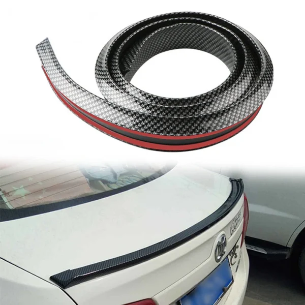 Spoiler Universale 1.5M in Fibra di Carbonio 5D Nera Lucida – Accessori Auto per Stile e Ristrutturazione DIY