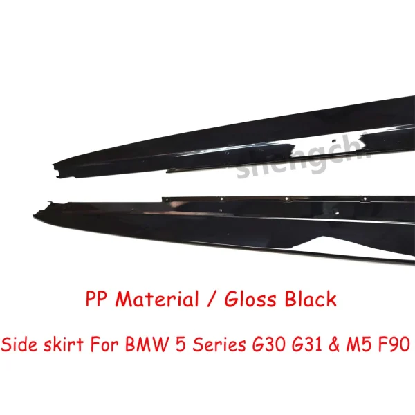 Side Skirt G30 M Performance Gloss Black per BMW 5 Series G31 M5 F90 – Estensioni Paraurti M Sport