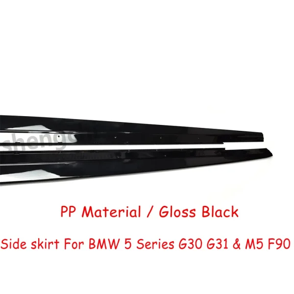 Side Skirt G30 M Performance Gloss Black per BMW 5 Series G31 M5 F90 – Estensioni Paraurti M Sport