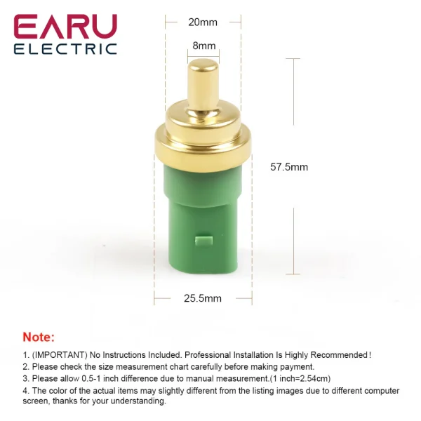 Sensore Temperatura Acqua Coolant 078919501C 059919501A per Audi A2 A3 A4 A6 TT e Volkswagen Passat Beetle Jetta Golf