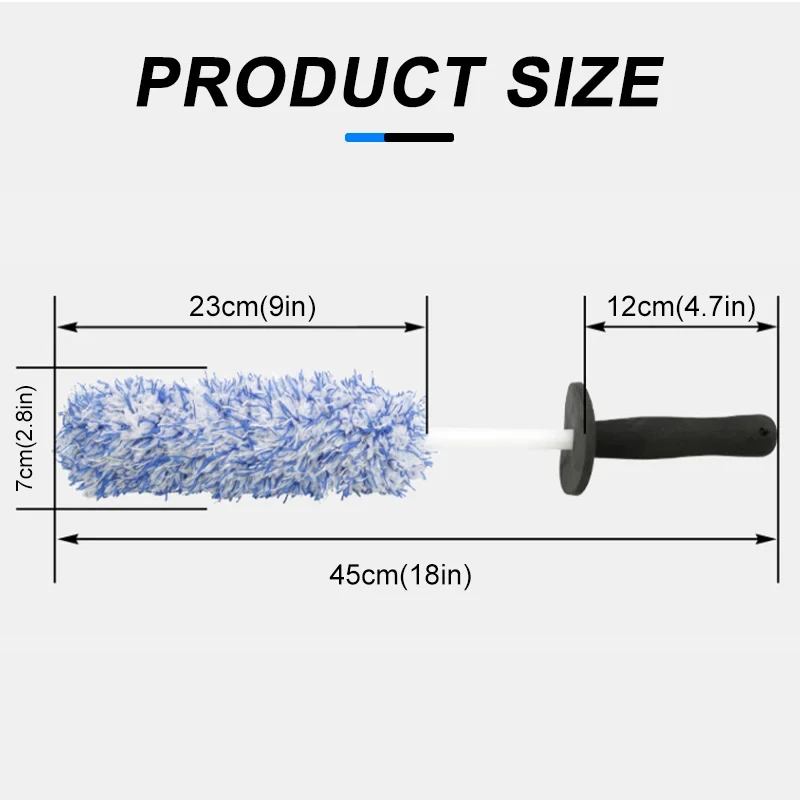 Spazzola per Cerchi Auto in Microfibra e Guanti Ultra Morbidi: Accessori per la Pulizia dei Cerchi e dei Raggi