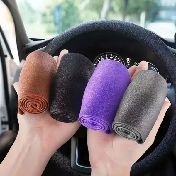 Copertura Universale in Silicone per Maniglie – Decorazione Fai da Te per Volante e Cambio Auto