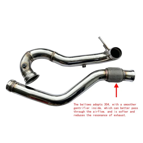 Downpipe Turbo Catless 3 Pollici per Benz AMG A45 CLA45 – Massimizza le Prestazioni!