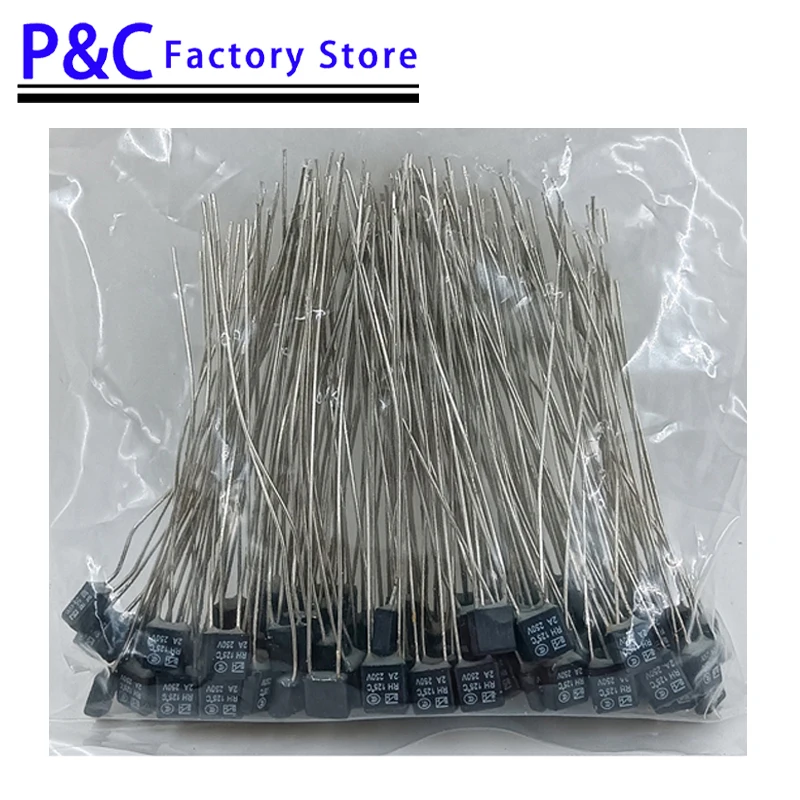 1000PCS Fusibili Termici RH 2A 250V per Motori Ventola – Sicurezza Elevata da 75 a 150℃