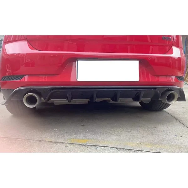 Diffusore Posteriore per Volkswagen Golf MK7.5 GTI TCR in ABS di Alta Qualità – Spoiler Lip Laterale