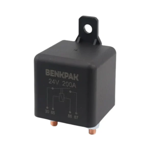 Relè di Avviamento BenkPak 200A 12V/24V – Relè Heavy Duty per Auto, Affidabile e Potente