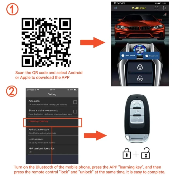 Avviamento Remoto e Allarme Auto: Sistema Smart App per Avvio e Arresto Motore con Pulsante di Accensione Automatica