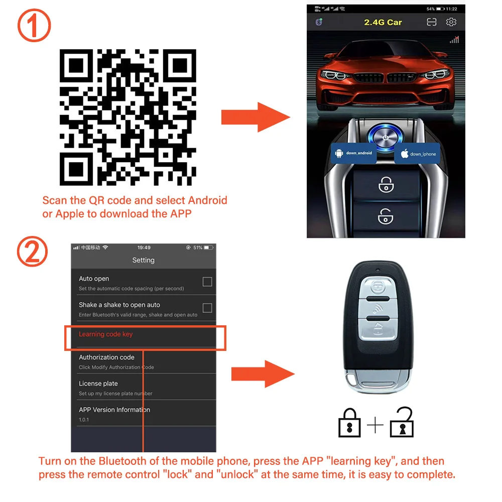 Avviamento Remoto e Allarme Auto: Sistema Smart App per Avvio e Arresto Motore con Pulsante di Accensione Automatica