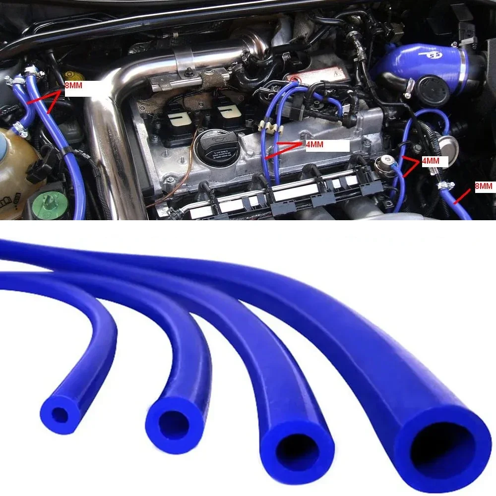 Tubo in Silicone per Aspirapolvere Auto Racing Line – Universale 1-50 Metri, Diametri 3/5/4/6/8/10/12/14mm