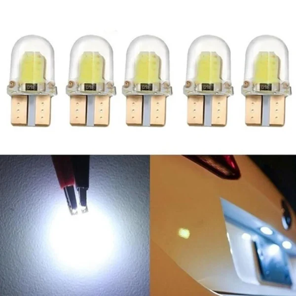 Lampadine LED W5W T10 194 168 COB 4SMD per Auto – Luce di Parcheggio Canbus Silica Bianco Luminoso